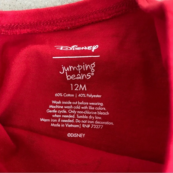 NWOT Disney Minnie Mouse red gray leggings sweatshirt set 12 months - Picture 5 of 12